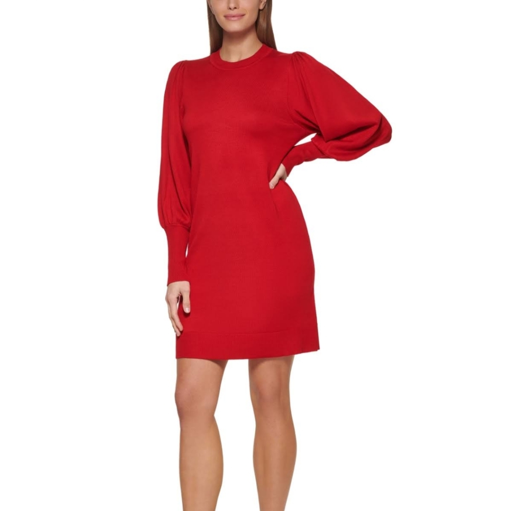 NWT Vince camuto red long sleeve sweater dress size XL